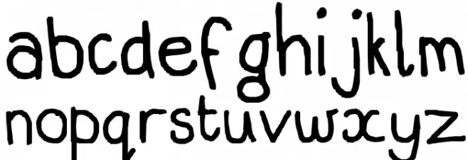 j'aime le poisson ! Caratteri MINUSCOLO