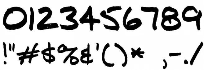 j.d. Font OTHER CHARS