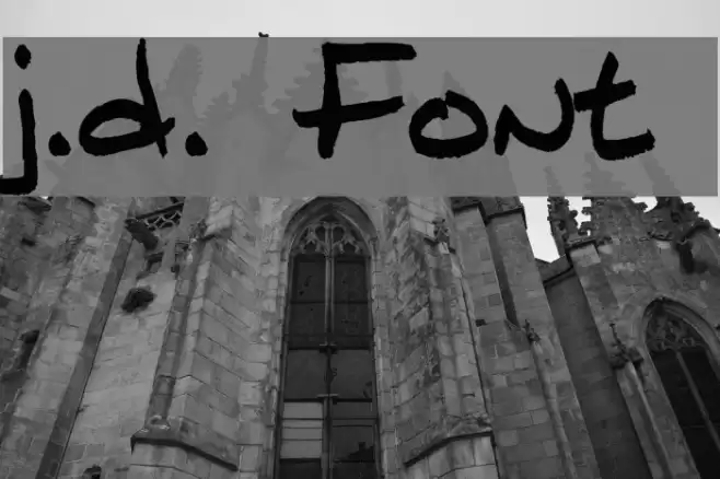 j.d. Font examples