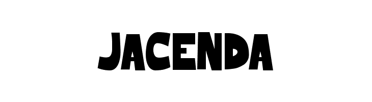 JACENDA  フリーフォントのダウンロード