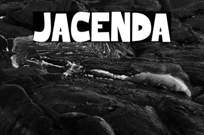 JACENDA Шрифта examples