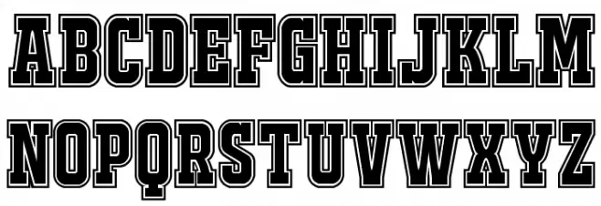 JACKPORT COLLEGE NCV Schriftart Groß