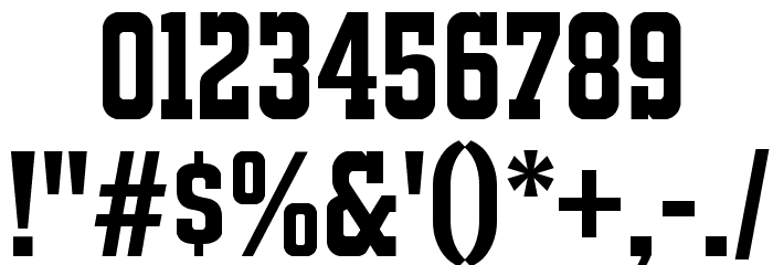 JACKPORT GREEK NCV Font OTHER CHARS