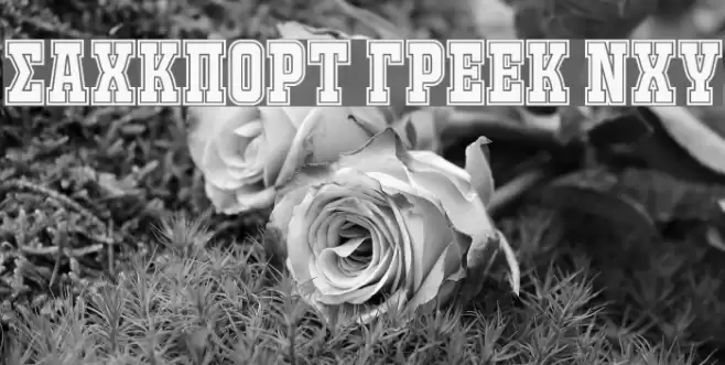 JACKPORT GREEK NCV Font examples