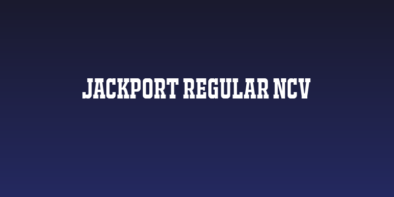 JACKPORT REGULAR NCV Social Header