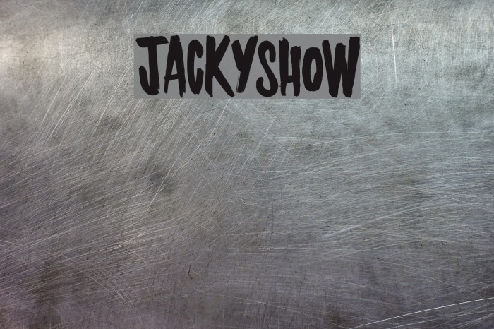 JACKYSHOW Schriftart examples