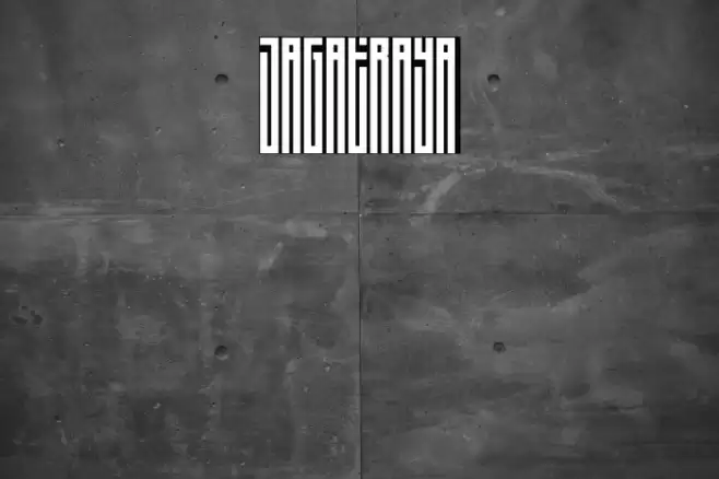 JAGATRAYA Font examples