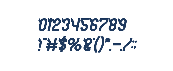 JAGUAR Bold Italic Other Characters