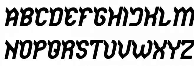 JAGUAR Bold Italic 字体 大写