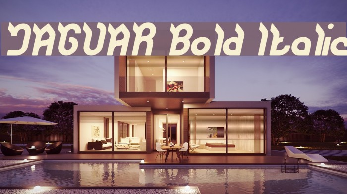 JAGUAR Bold Italic Example 1