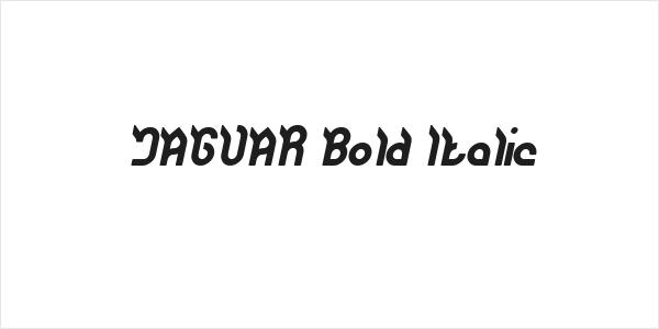 JAGUAR Bold Italic Logo
