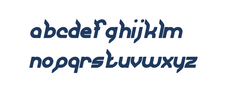 JAGUAR Bold Italic Lowercase