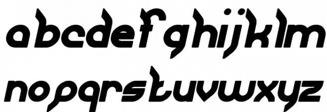JAGUAR Bold Italic Fuentes MINÚSCULAS