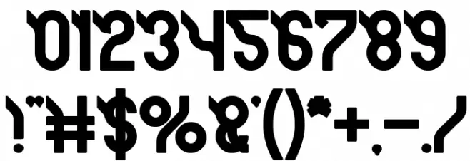 JAGUAR Bold Font OTHER CHARS