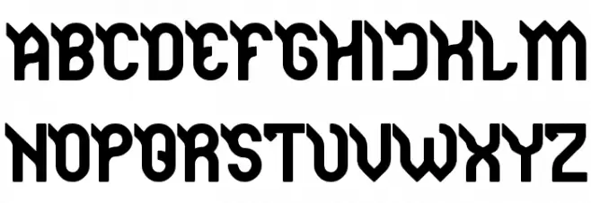 JAGUAR Bold Font Litere mari