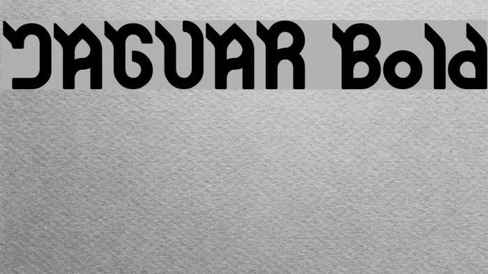 JAGUAR Bold Font examples