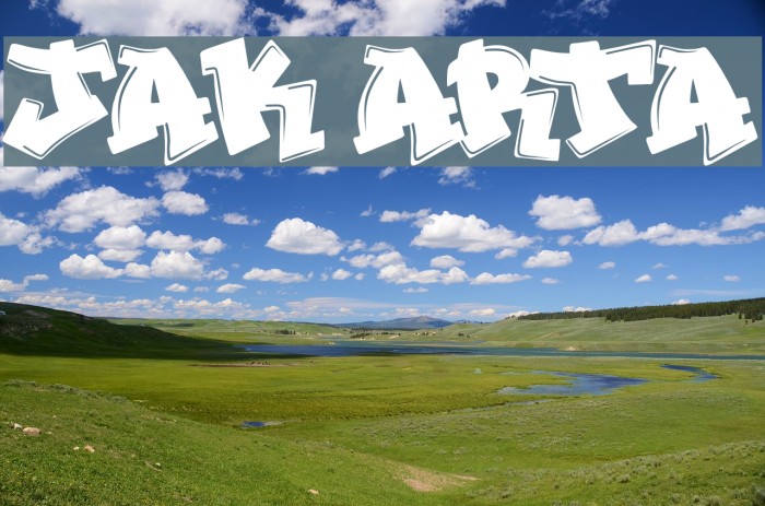 JAK ARTA Font examples