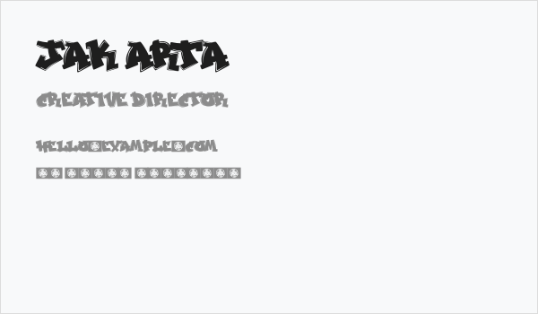 JAK ARTA Business Card