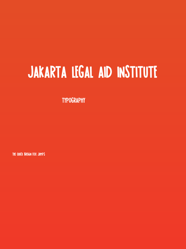 JAKARTA LEGAL AID INSTITUTE Poster