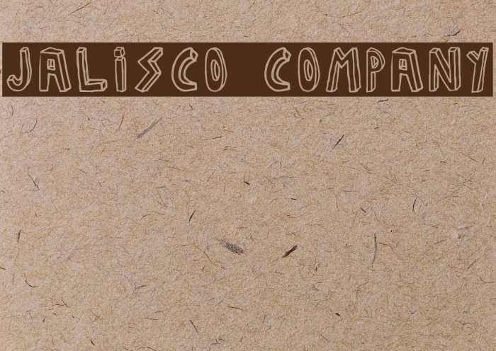 JALISCO COMPANY Font examples