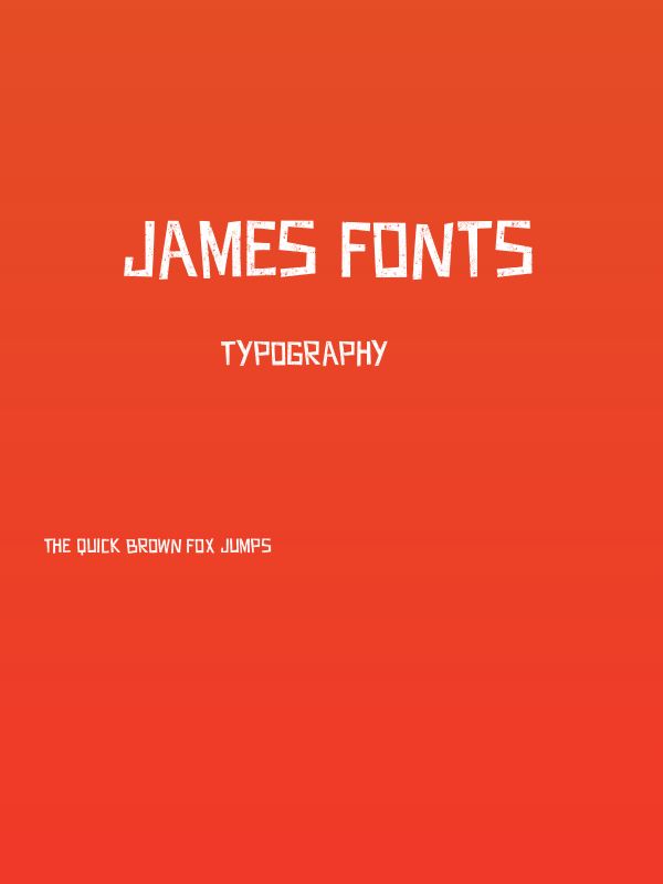 JAMES FONTS Poster