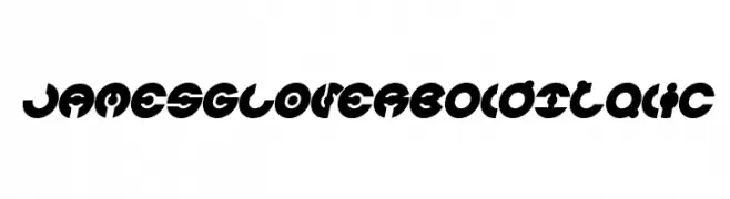 JAMES GLOVER Bold Italic  Fuentes Gratis Descargar