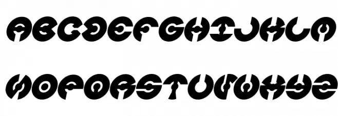 JAMES GLOVER Bold Italic フォント 大文字