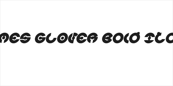 JAMES GLOVER Bold Italic Logo