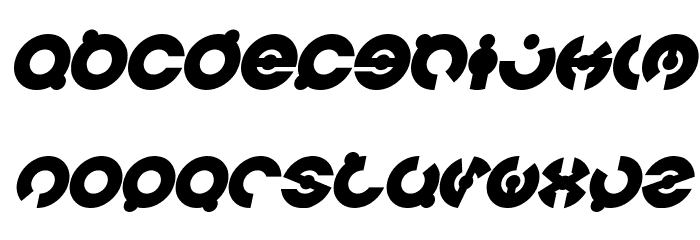 JAMES GLOVER Bold Italic Font LOWERCASE