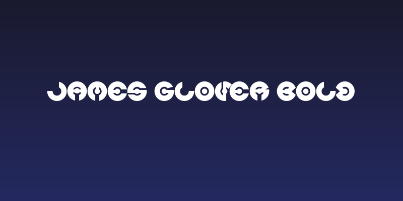 JAMES GLOVER Bold Social Header