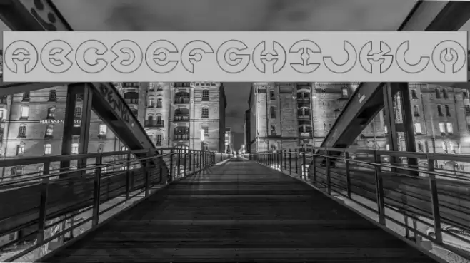 JAMES GLOVER-Hollow-Inverse Font examples