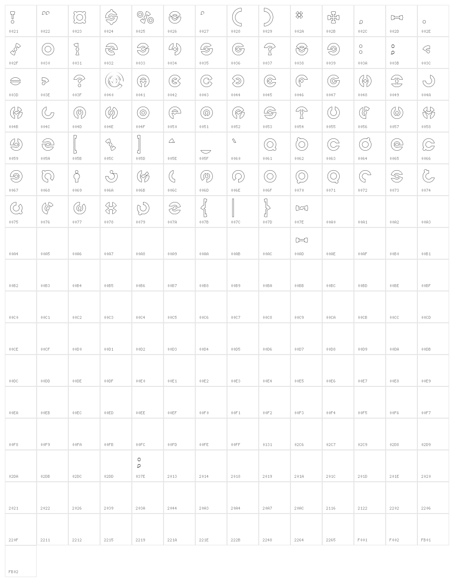 JAMES GLOVER-Hollow Character Map