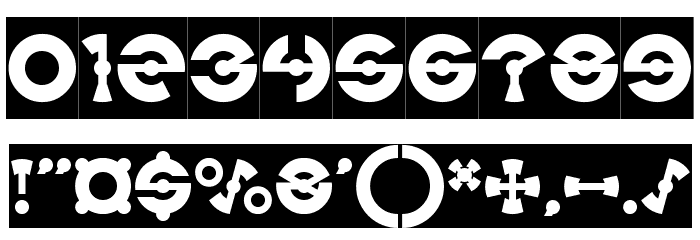 JAMES GLOVER-Inverse Font OTHER CHARS