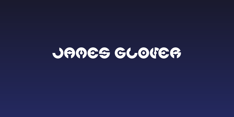 JAMES GLOVER Social Header