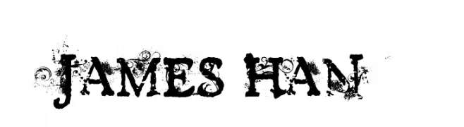 JAMES HAN  font caratteri gratis