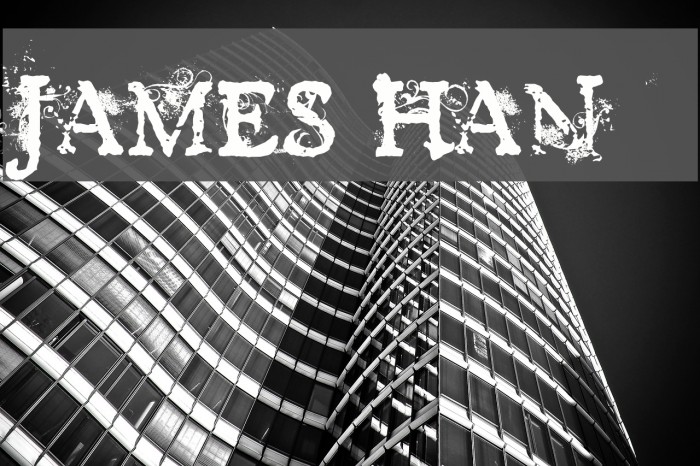 JAMES HAN Font examples