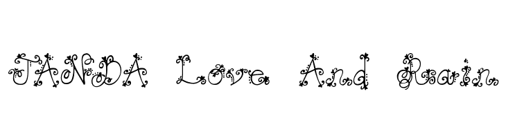JANDA Love And Rain Font