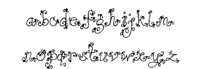 JANDA Love And Rain Font LOWERCASE