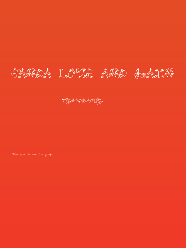 JANDA Love And Rain Poster