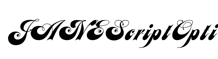 JANEScriptOpti Font