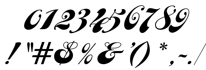 JANEScriptOpti Font OTHER CHARS