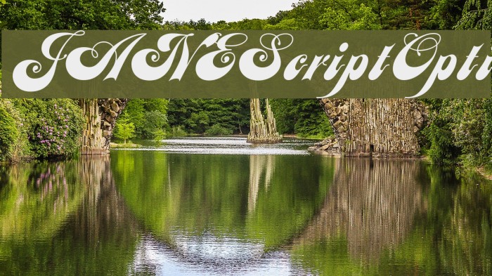 JANEScriptOpti Font examples