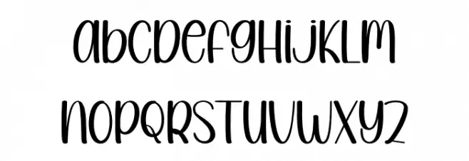JANUARY HOLIDAY Font LOWERCASE