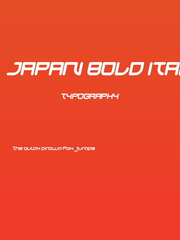 JAPAN Bold Italic Poster