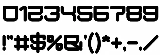 JAPAN Bold Font OTHER CHARS