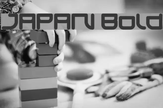 JAPAN Bold Font examples