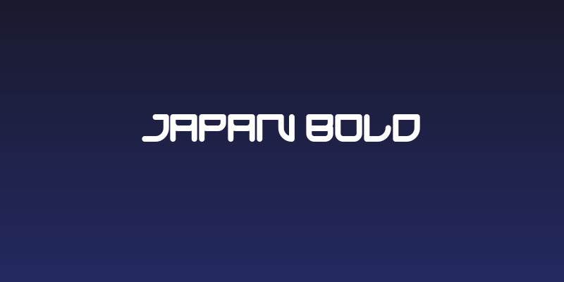 JAPAN Bold Social Header