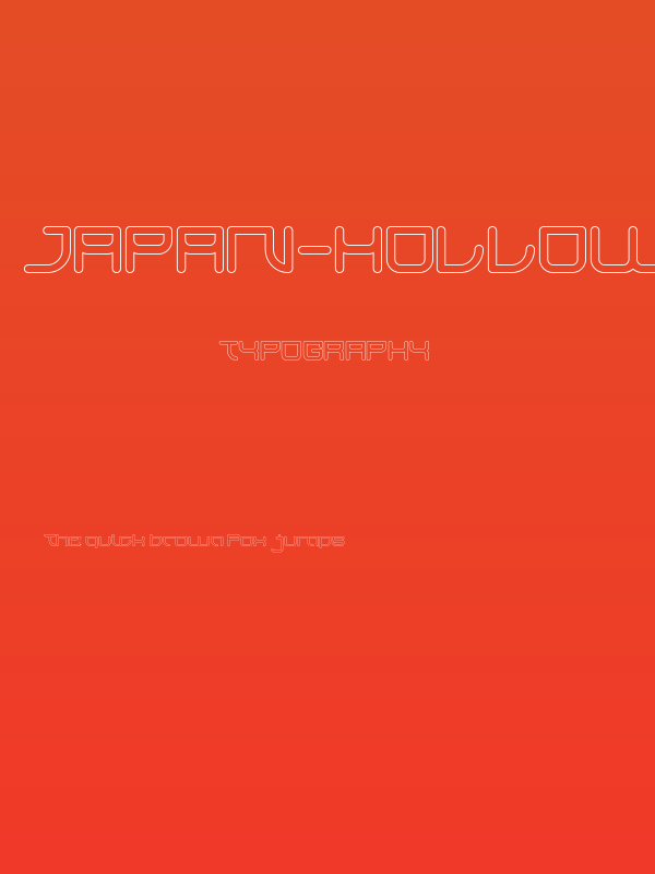 JAPAN-Hollow Poster