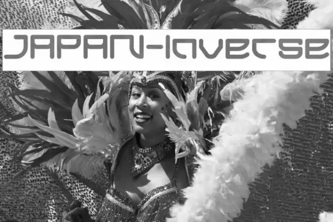 JAPAN-Inverse Font examples