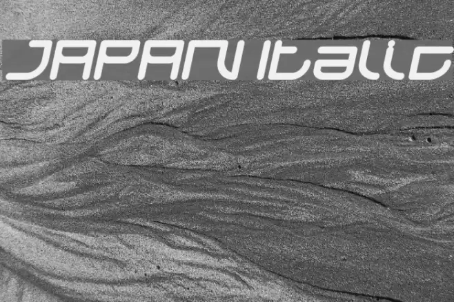 JAPAN Italic Font examples